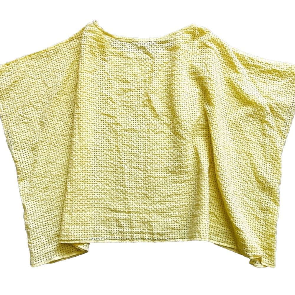 CUT LOOSE OVERSIZED BOXY ONE SIZE FITS MOST TOP MINIMALIST YELLOW LAGENLOOK CHIC